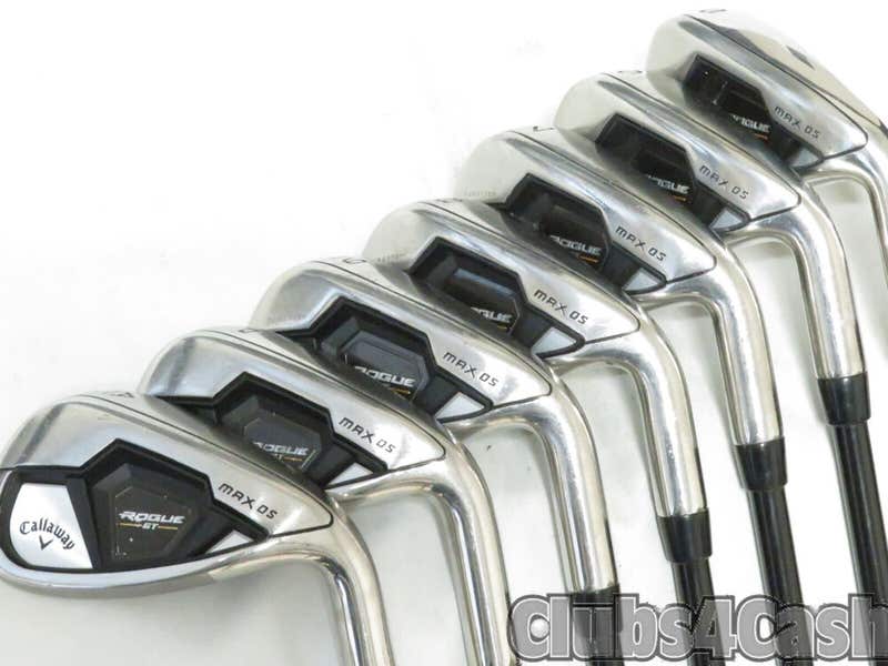 Callaway Rogue ST Max OS Irons Mitsubishi Tensei AV Blue 75 Stiff