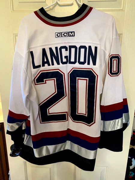 NHL Vancouver Canucks Vintage #20 Darren Langdon 2002-2003 Jersey