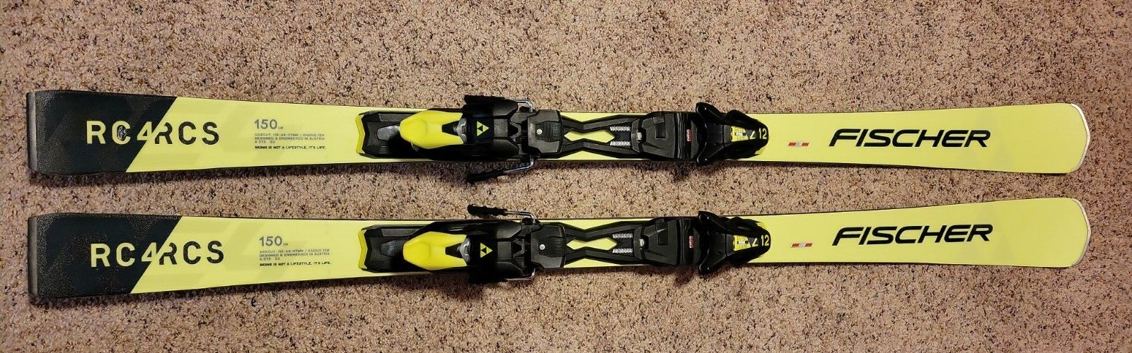 Fischer RC4 RCS All Ride Skis 150cm in Excellent Condition Race Tuned 2022