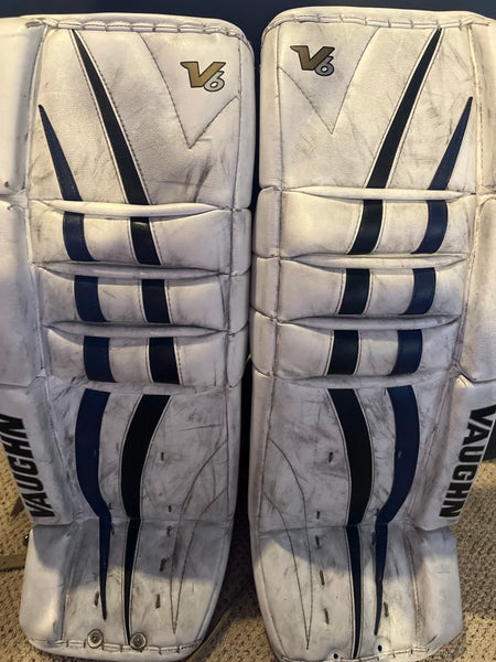 Used 28" Vaughn Velocity V6 Goalie Leg Pads