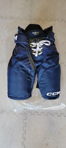 Senior Used Medium CCM Tacks AS-V Pro Hockey Pants (Blue)