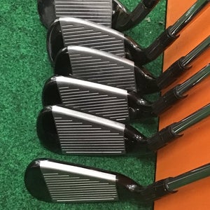 Used MENS TaylorMade Right Handed M2 Iron Set Stiff Flex 6 Pieces Steel Shaft