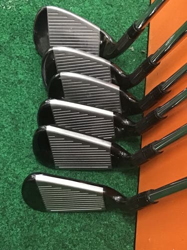 Used MENS TaylorMade Right Handed M2 Iron Set Stiff Flex 6 Pieces Steel Shaft