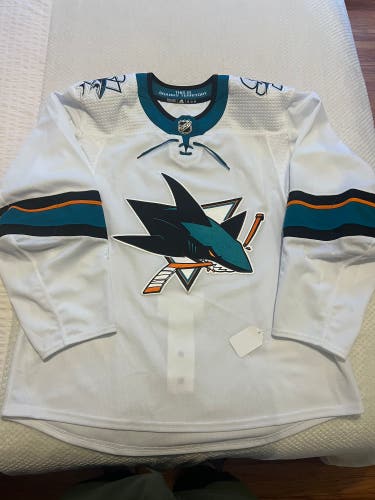 BNWT - San Jose Sharks Away- Team Issued MiC - Size 54