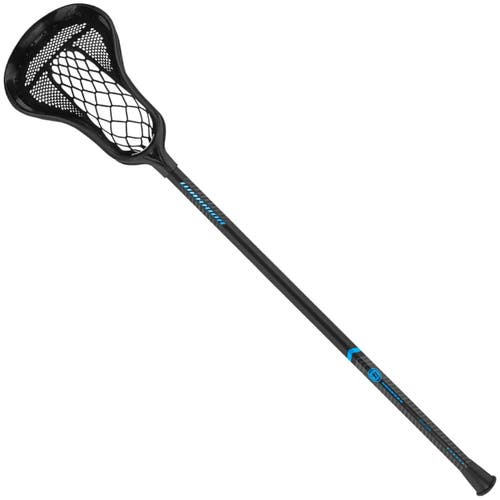Warrior Evo Warp Junior Lacrosse 37" Combo Stick head & shaft youth black blue