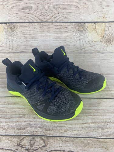 Nike Metcon Flyknit 3 Obsidian Volt Size 6 Men's Cross training Shoe AQ8022 407