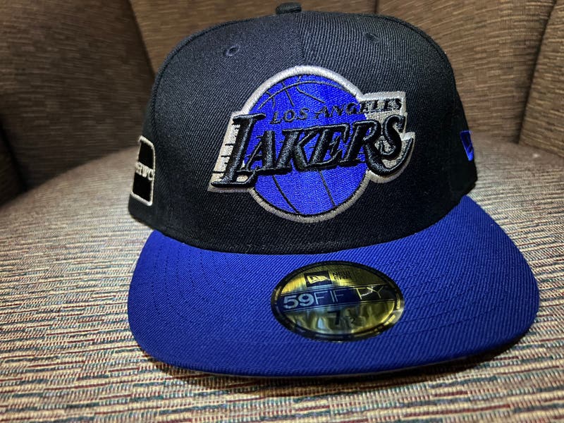 LA Lakers HWC 7 3/8 59fifty black/Blue | SidelineSwap | Buy and