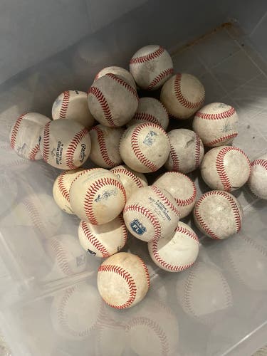 Used Rawlings 24 Pack (2 Dozen) Official Minor League Baseballs