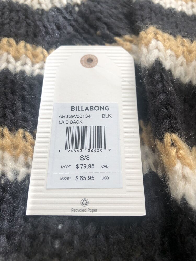 Billabong Women's Cropped Long Sleeve Sweater