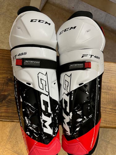 Used CCM Jetspeed FT485 Shin Pads