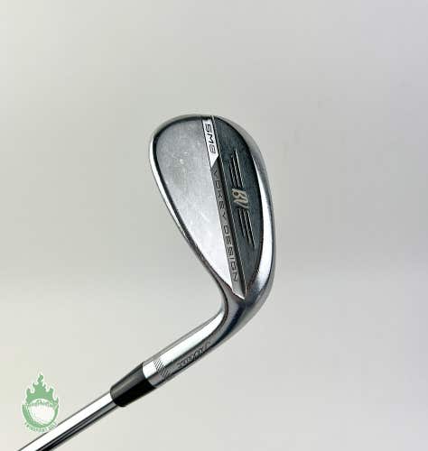 Used RH Titleist Vokey SM8 S Grind Chrome Wedge 54*-10 Wedge Flex Steel Golf