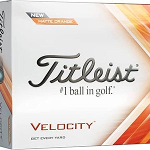 Titleist Velocity Golf Balls (Matte Orange, 24pk) 2022 NEW