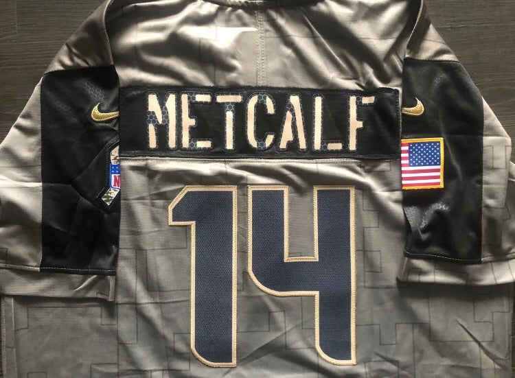 Seattle Seahawks Salute Service NFL Jersey METCALF