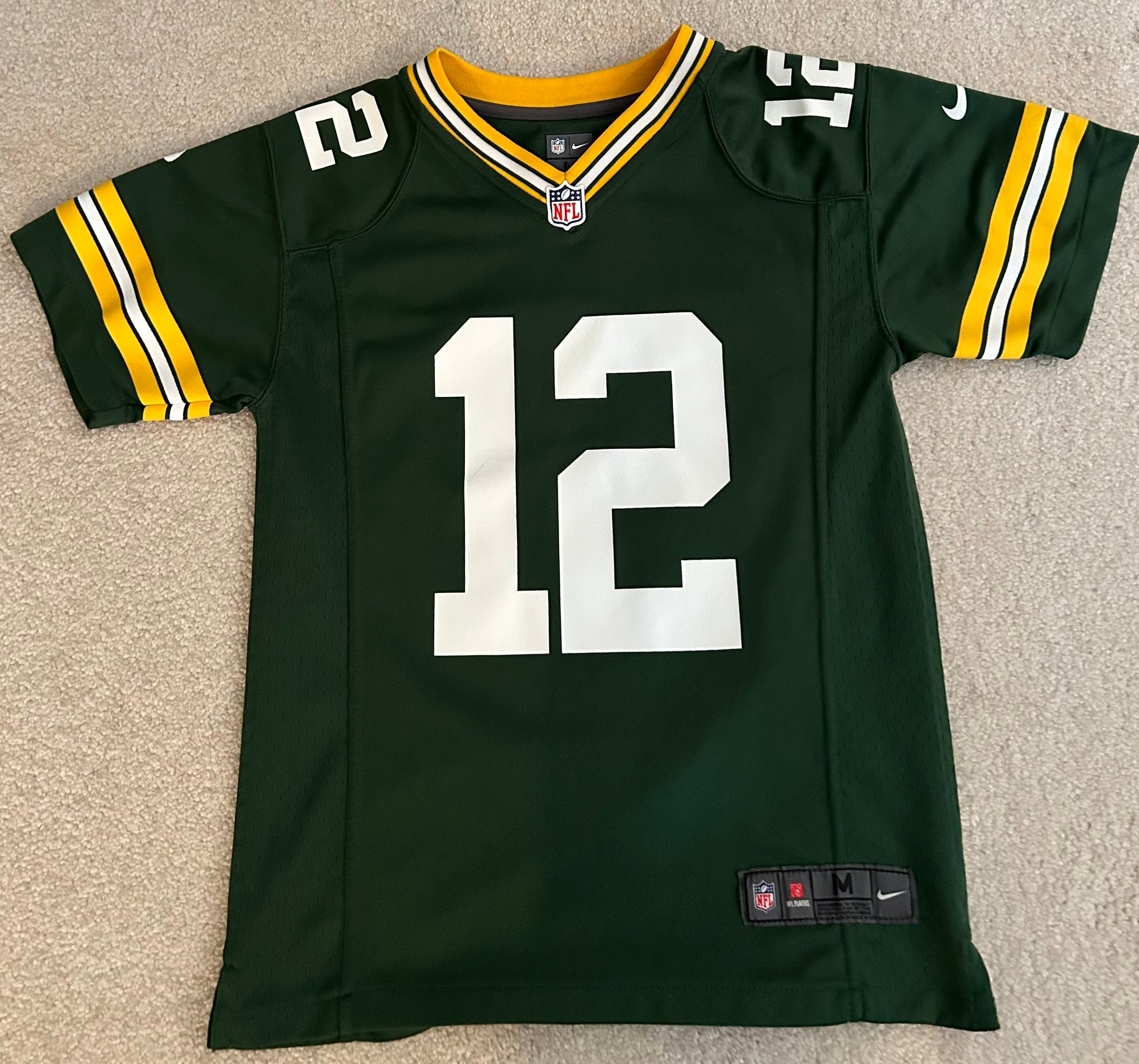 Nike Offical License Aaron Rodgers Green Bay Packers Youth Medium