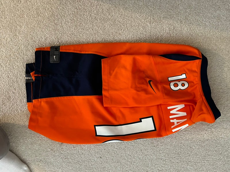 DENVER BRONCOS PEYTON MANNING ORANGE NIKE FOOTBALL JERSEY YOUTH XL KIDS