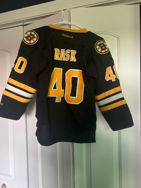 NHL Reebok Boston Bruins Tuukka Rask Jersey 40 Youth Small Medium Boys Black