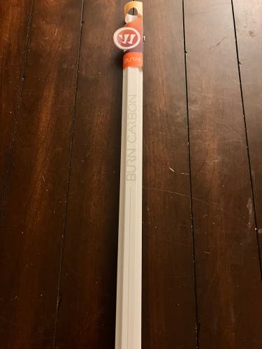 New Warrior Burn Carbon Lacrosse Shaft - White - 30in