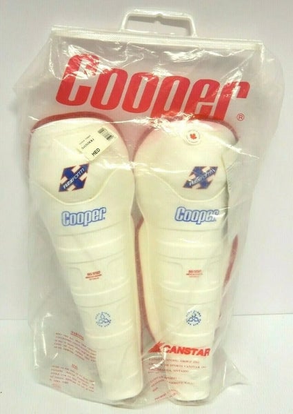Senior Cooper Ice Hockey Shin Pads Vintage