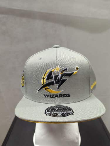 NWS Washington Wizards 2001 ASG Side Patch Mitchell &Ness Fitted Hat 7 3/4 NBA