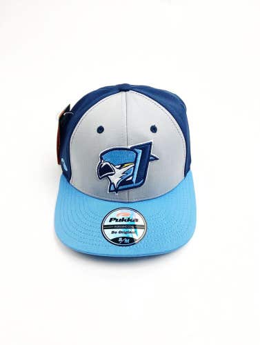 Pukka Merrill Blue Jays Baseball Hat Adult A-Flex S/M Navy Blue Gray Hat