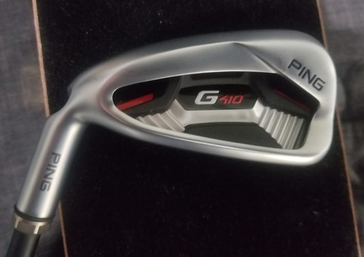 Used Men's Ping 7 Iron Left Hand G410 •Black• -- Chrome -- (DEMO MODEL) Regular Flex Graphite Shaft