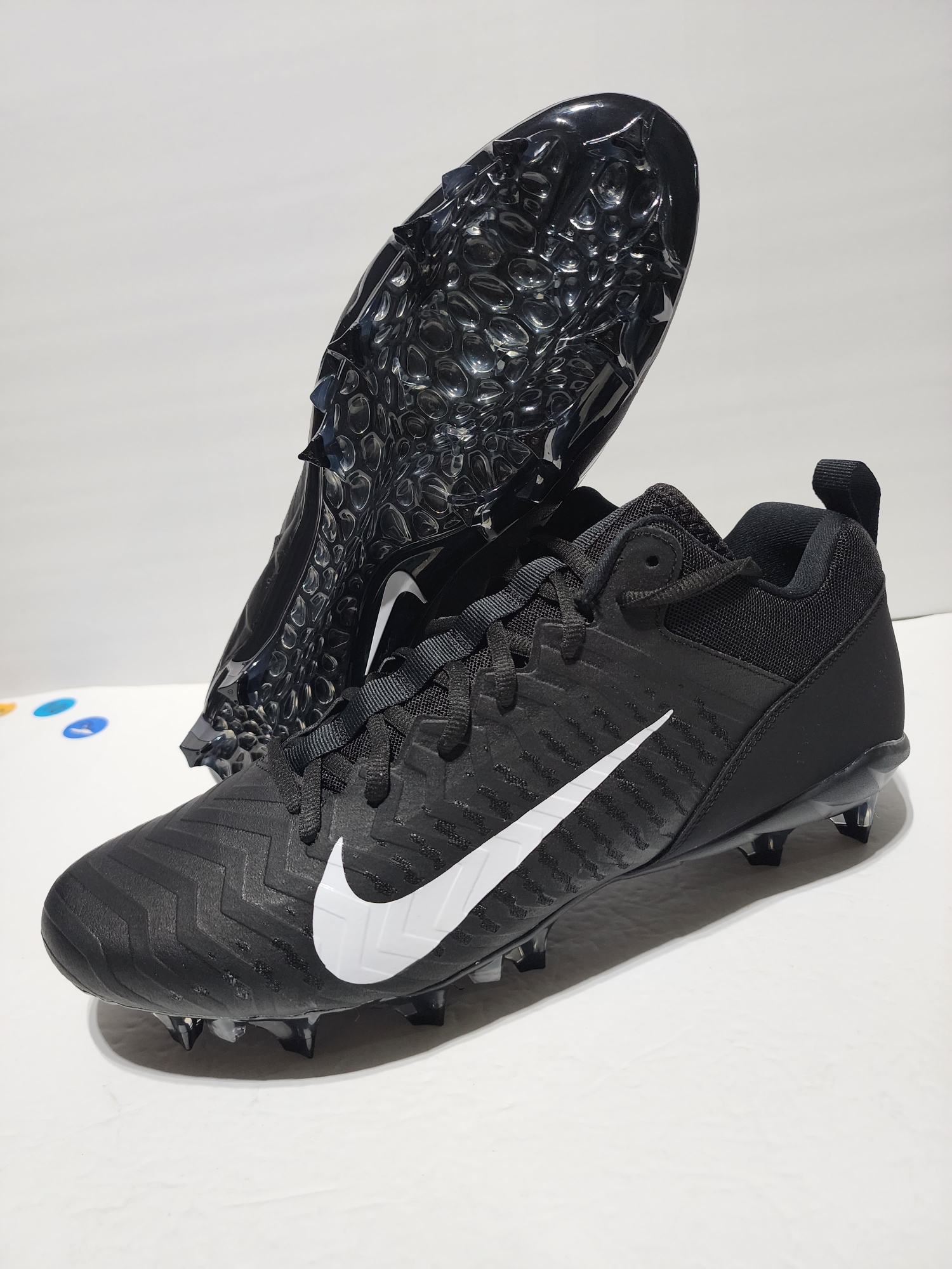 Nike Alpha Menace Pro 2 Low Football Cleats Black (CV6477-001) Men's Size 13.5