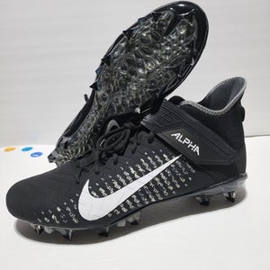 Nike Alpha Menace Pro 2 Mid Black Football Cleats Mens Size 15 New AQ3209-002 NO BOX