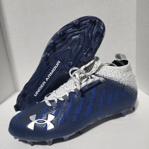 Under Armour Spotlight Men Sz 12.5 Blue Football Lacrosse ￼Cleats 3023959-103 UA