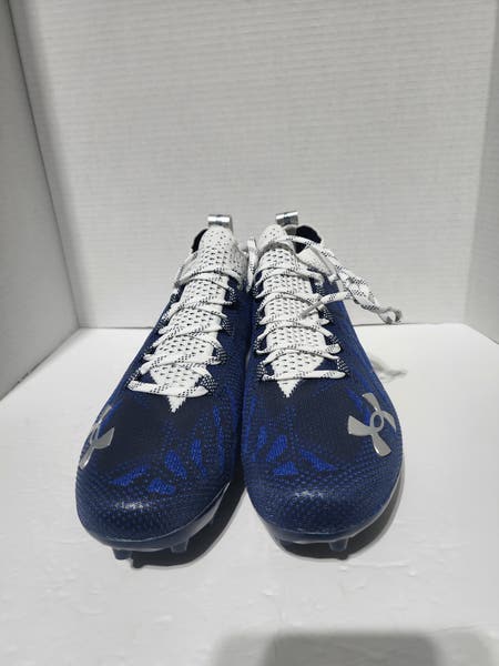 Under Armour Spotlight Men Sz 12.5 Blue Football Lacrosse  display picture 2