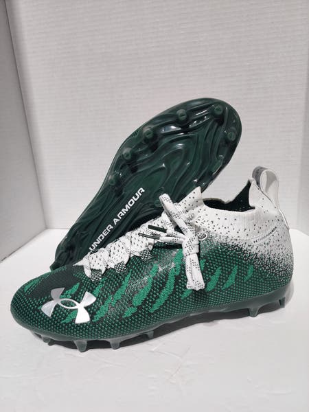 Men's Size 9 Under Armour Spotlight MC 'Green' Football