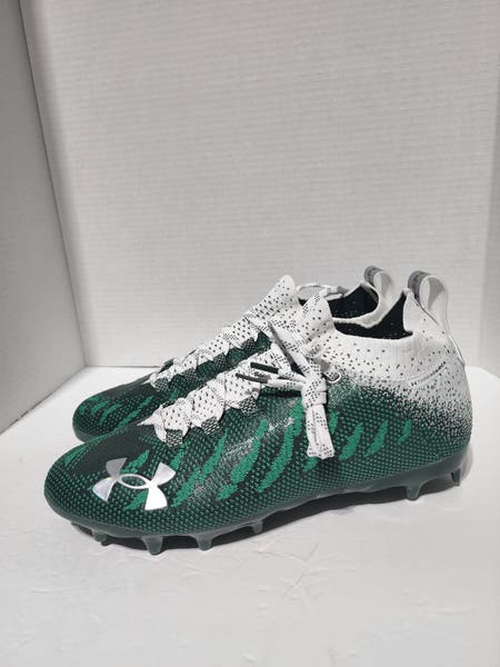 Men's Size 9 Under Armour Spotlight MC 'Green' Football