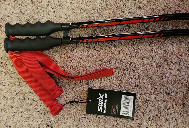 Swix SCG IPM Carbon Composite SG or GS Racing Ski Poles 120 cm