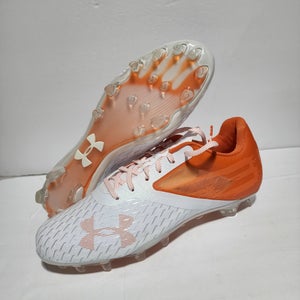 Men Under Armour UA Blur Lux MC Football Cleats Orange Shoes 3023190-801 Sz 12.5