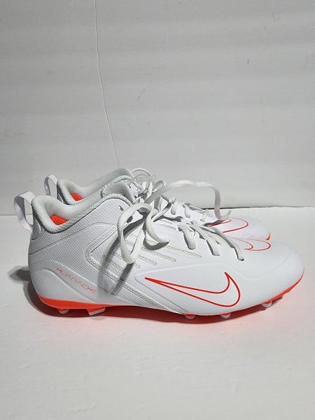 Nike Alpha Huarache 8 Varsity Lax White Red Lacrosse (CZ6558-105) Men's Size 10