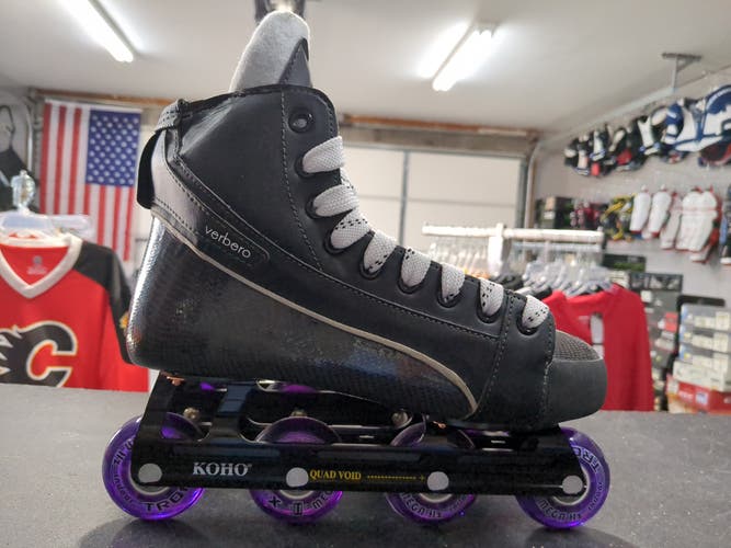 New Senior Verbero Vortex V1 Inline Hockey Goalie Skates Regular Width Size 7.5