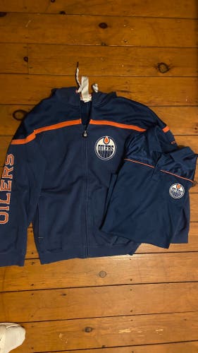Edmonton Oilers Sweatshirt & Collared Shirt Lot
