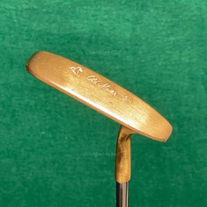 Old Master SM USA Plumb Mark 35" Brass Putter Golf Club