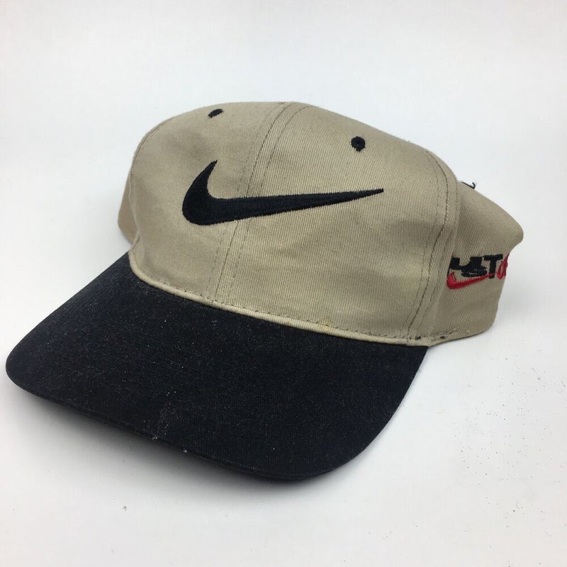 Nike Hat Baseball Cap Fitted Adult Small Swoosh Logo Green Vintage 90s  Crest USA