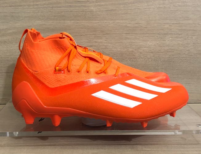 Adidas Adizero Primeknit Football Cleats Orange SM GY5382 Mens size 13