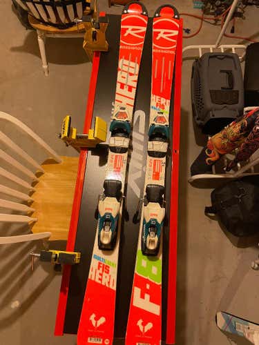 Used Kid's Rossignol 125 cm Racing Hero Jr Multi Event Skis With Bindings