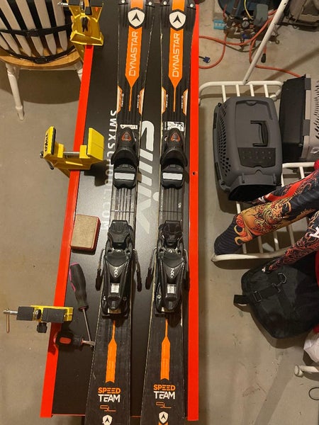 Used Kid's Dynastar 126 cm Racing Speed Team SL Skis With Bindings