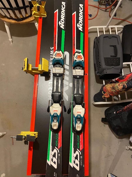 Used Unisex Nordica 135 cm Racing Dobermann GS WC Skis With Bindings