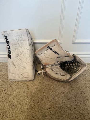 Used Bauer Supreme Ultrasonic Goalie Gloves