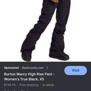 Burton Marcy high rise snowboard pants