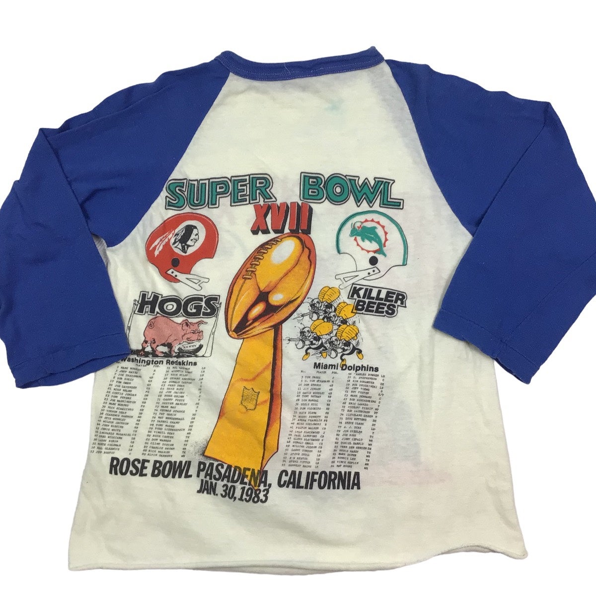 Vintage 1980s XVII Super Bowl 1984 Single Stitch T-shirt 