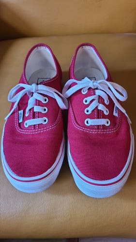 Red Used Unisex Size 6.0 (Women's 7.0) Vans Shoes