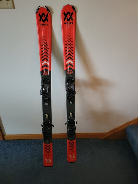 Used Unisex 2021 Volkl 120 cm Racing Racetiger GS Skis With Bindings