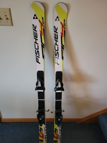 Used Fischer 135 cm Racing RC4 World Cup GS Skis With Bindings