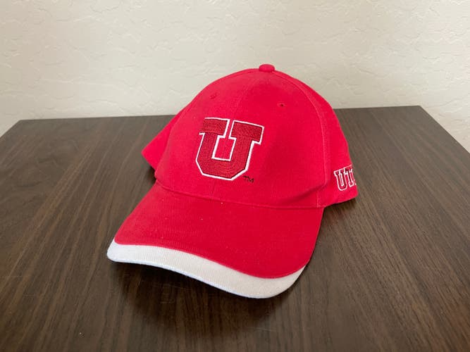 Utah Utes NCAA SUPER AWESOME UTAH CAMPUS STORE Red Adjustable Strap Cap Hat!