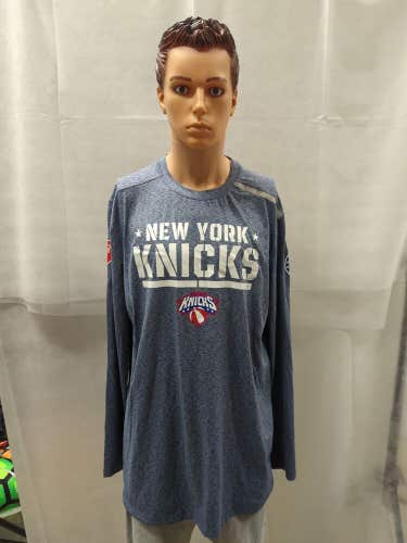 Game Used New York Knicks Salute To Service Shooting Shirt XLT Jericho Sims